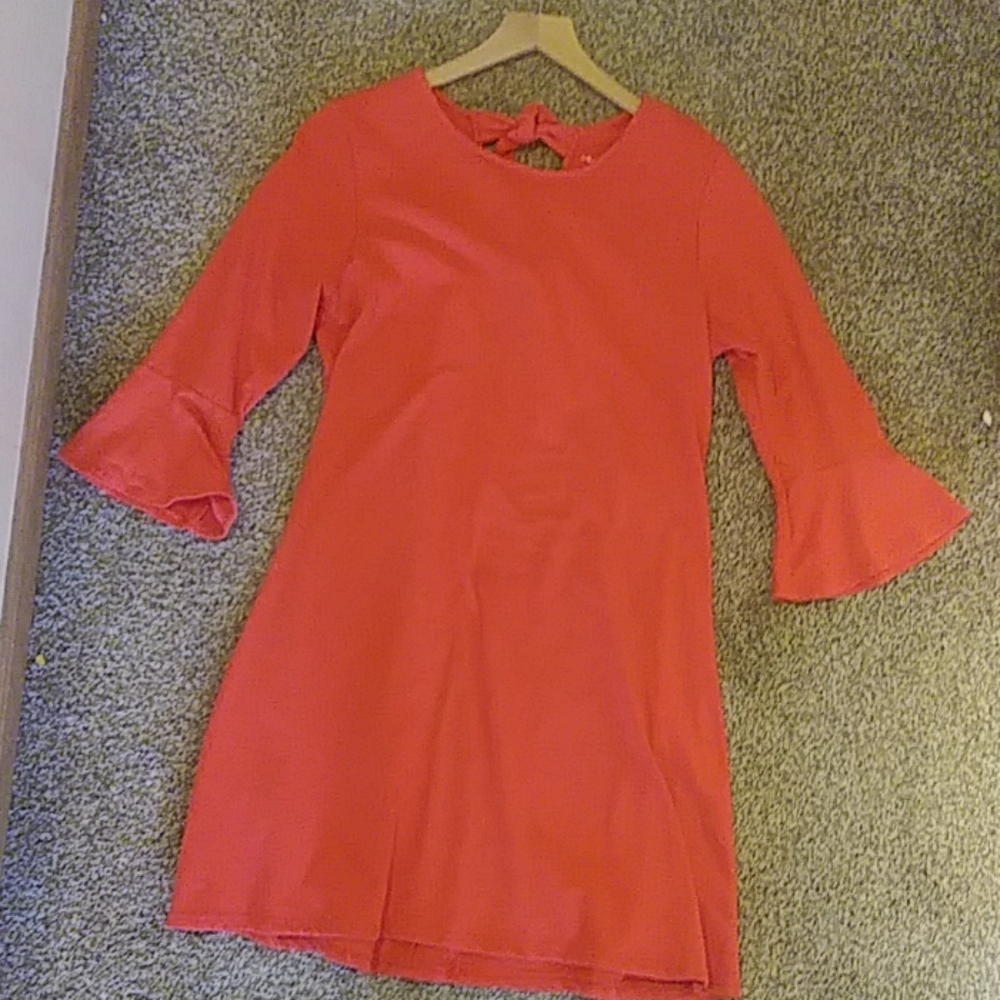 Red "Bow Back" Dress
